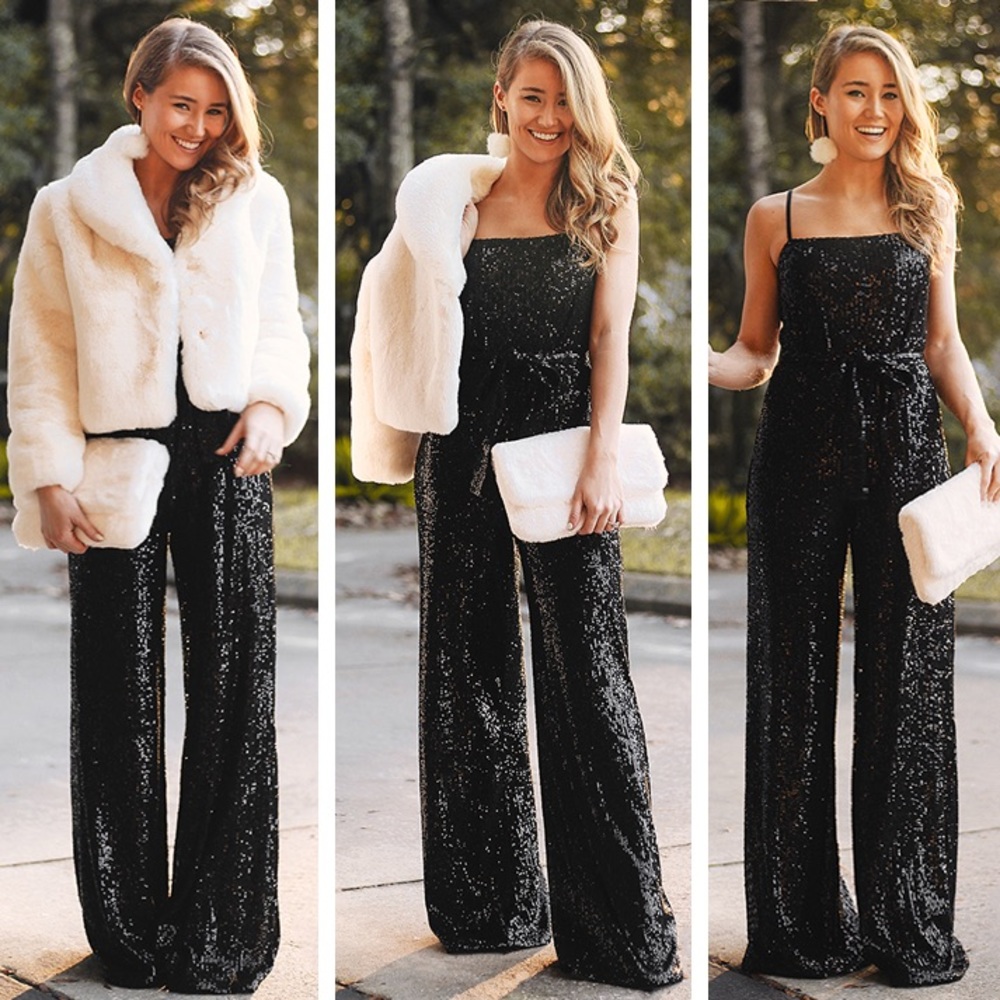 NWT Reformation Prince sequin jumpsuit